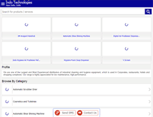 Tablet Screenshot of cleaningmachinesindia.com